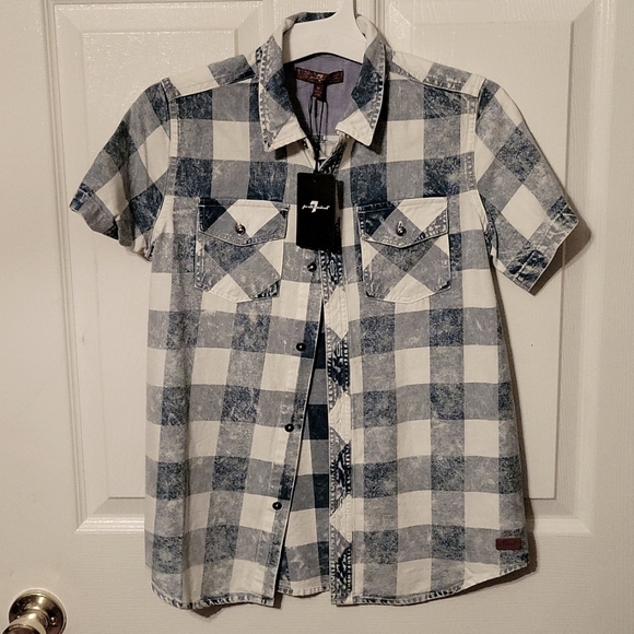 For All Mankind Blue Jean Button Down - Picture 1 of 1